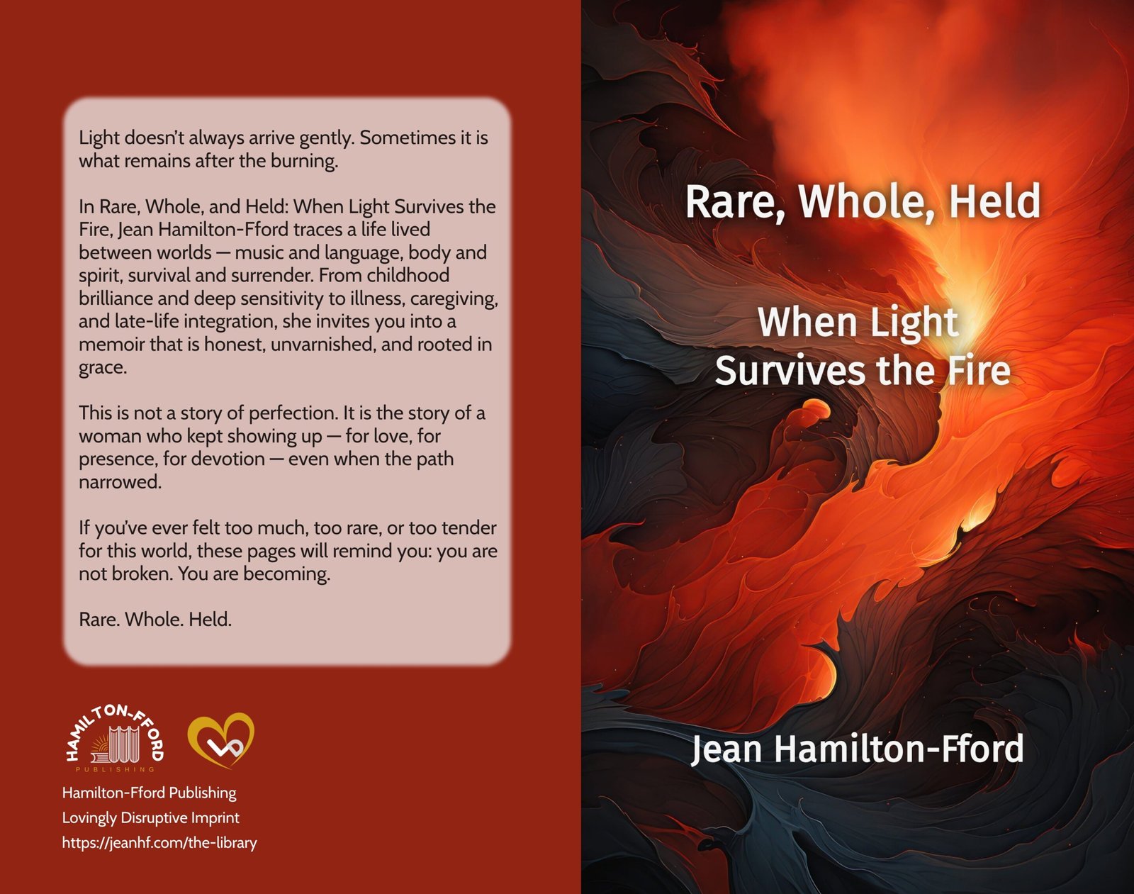 Rare, Whole, Held front and back cover